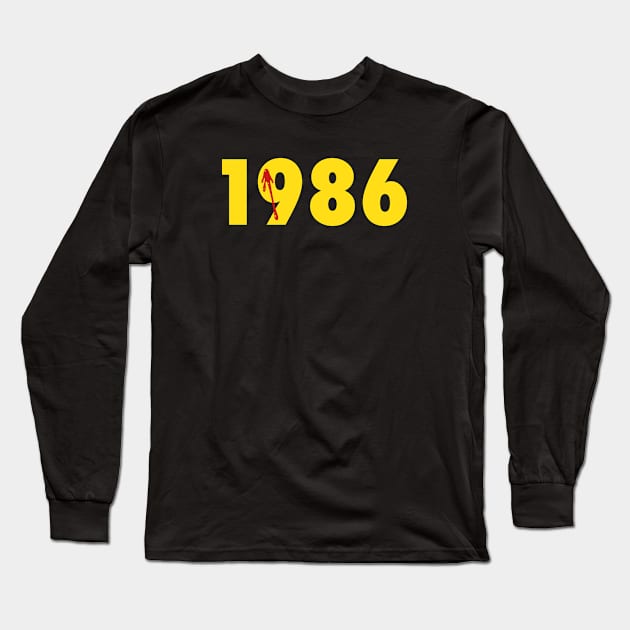 1986 WM Long Sleeve T-Shirt by lorocoart